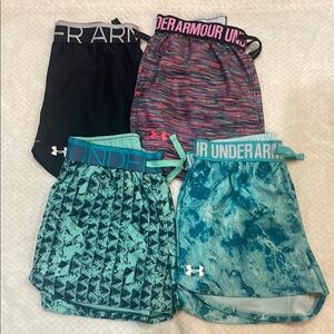 Under Armour Black and Pink Athletic Shorts